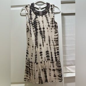 Twelfth Street by Cynthia Vincent animal print dress with beaded neckline
